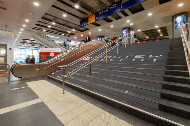 Stair Branding – beklebte Treppe in Essen